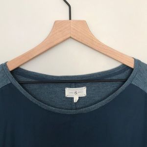 LOFT - Lou & Grey- Mixed Media Top